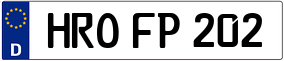 Trailer License Plate